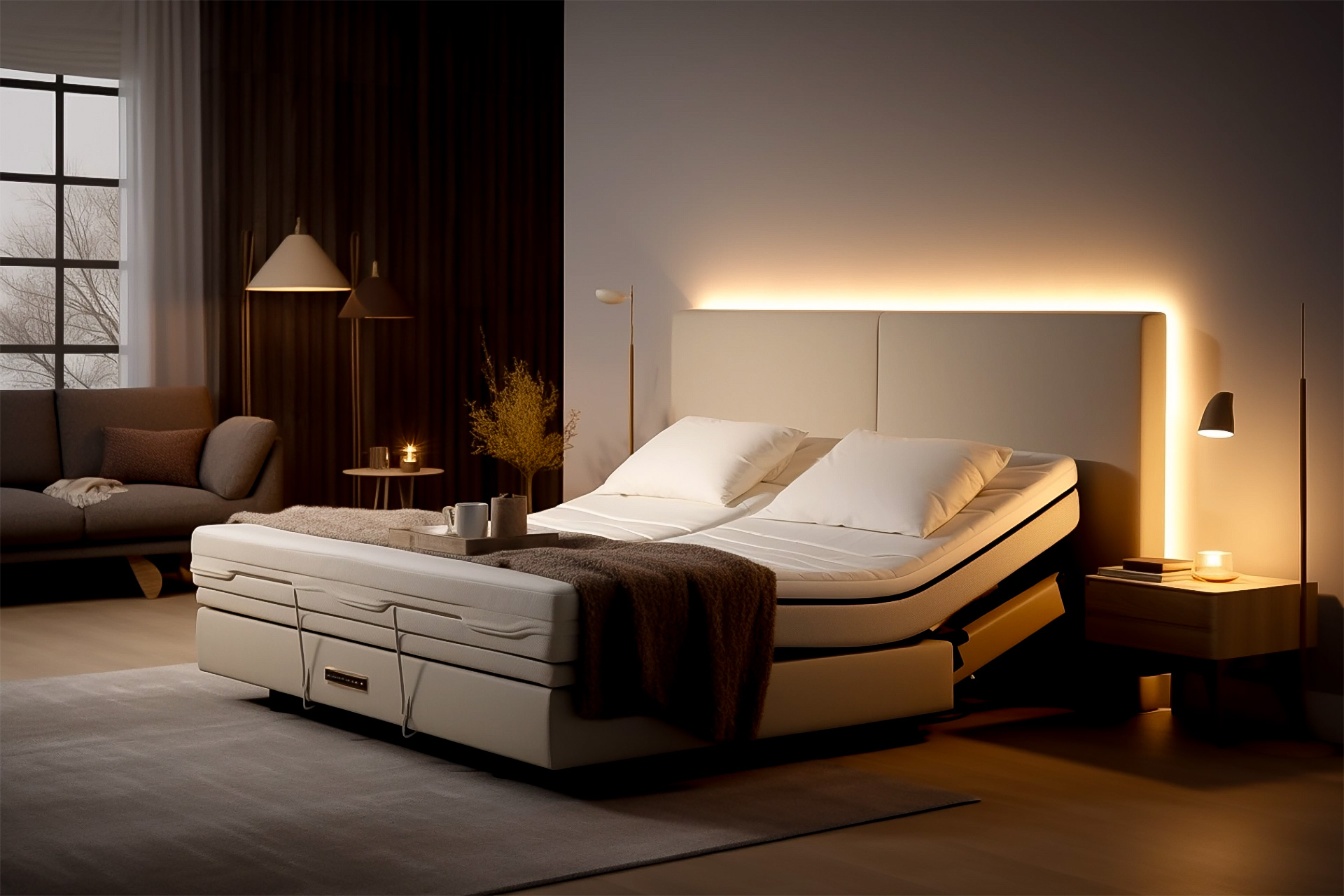 modern and adjustable bed
